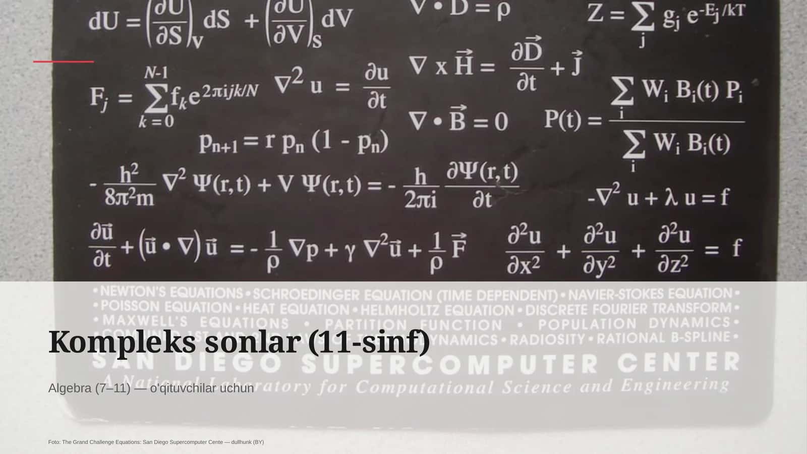 Kompleks sonlar (11-sinf)