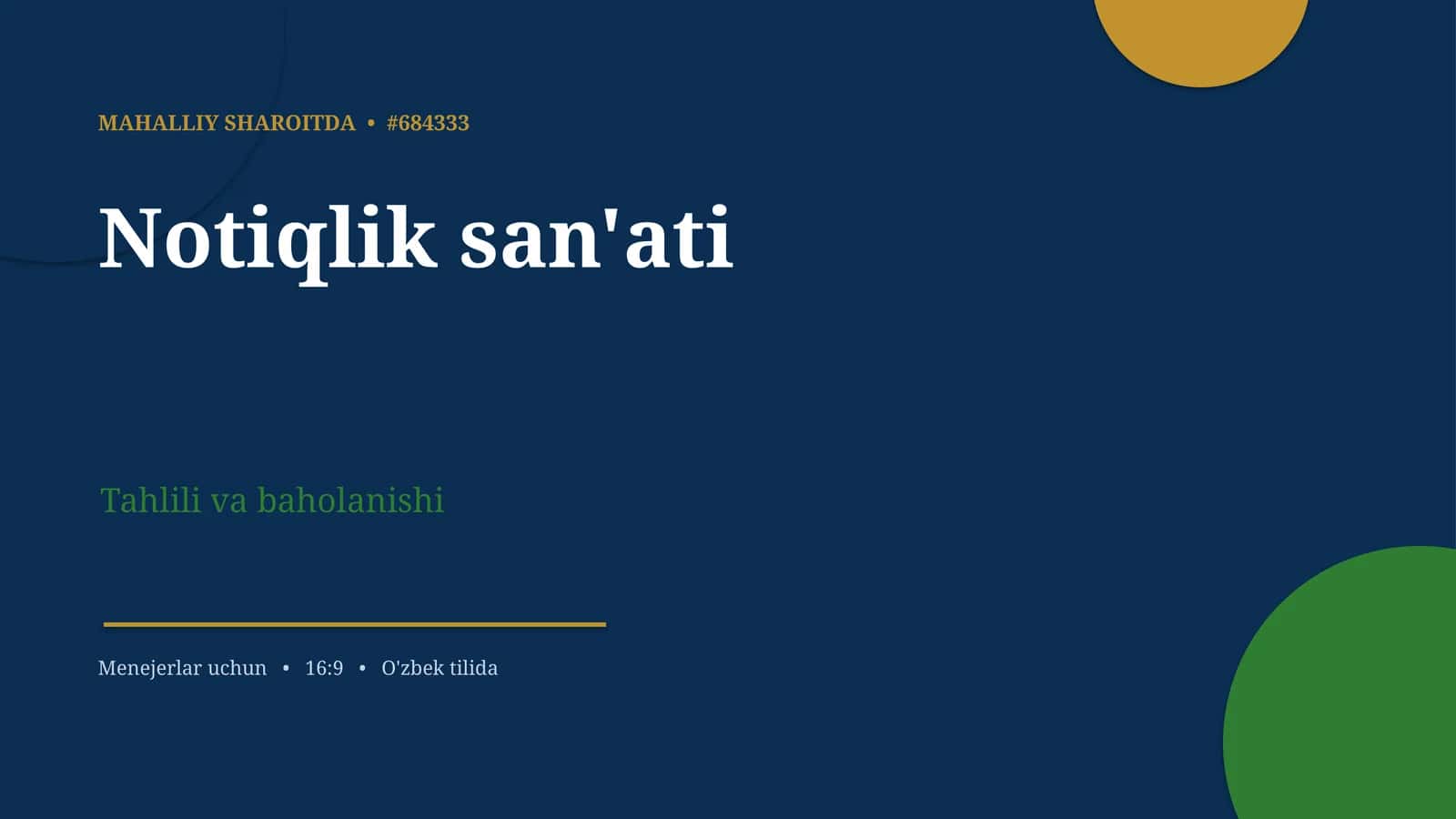 Notiqlik san'ati