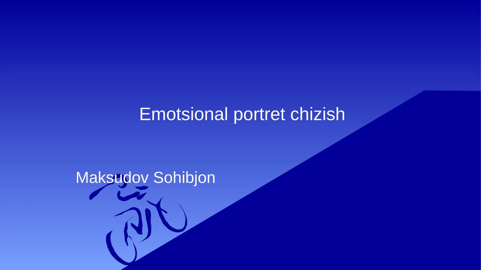 Emotsional portret chizish
