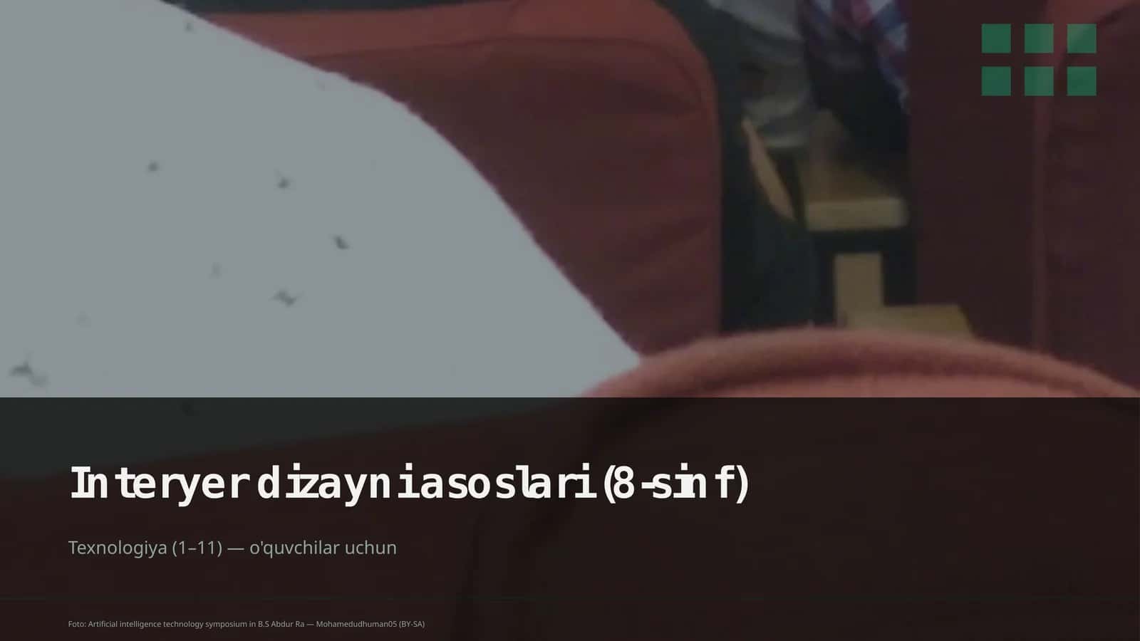 Interyer dizayni asoslari (8-sinf)
