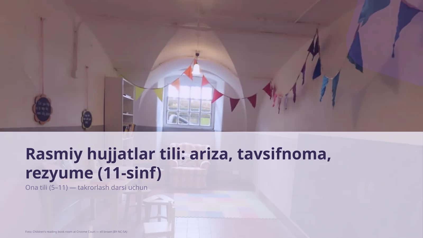 Ona tili (5–11) — takrorlash darsi uchun