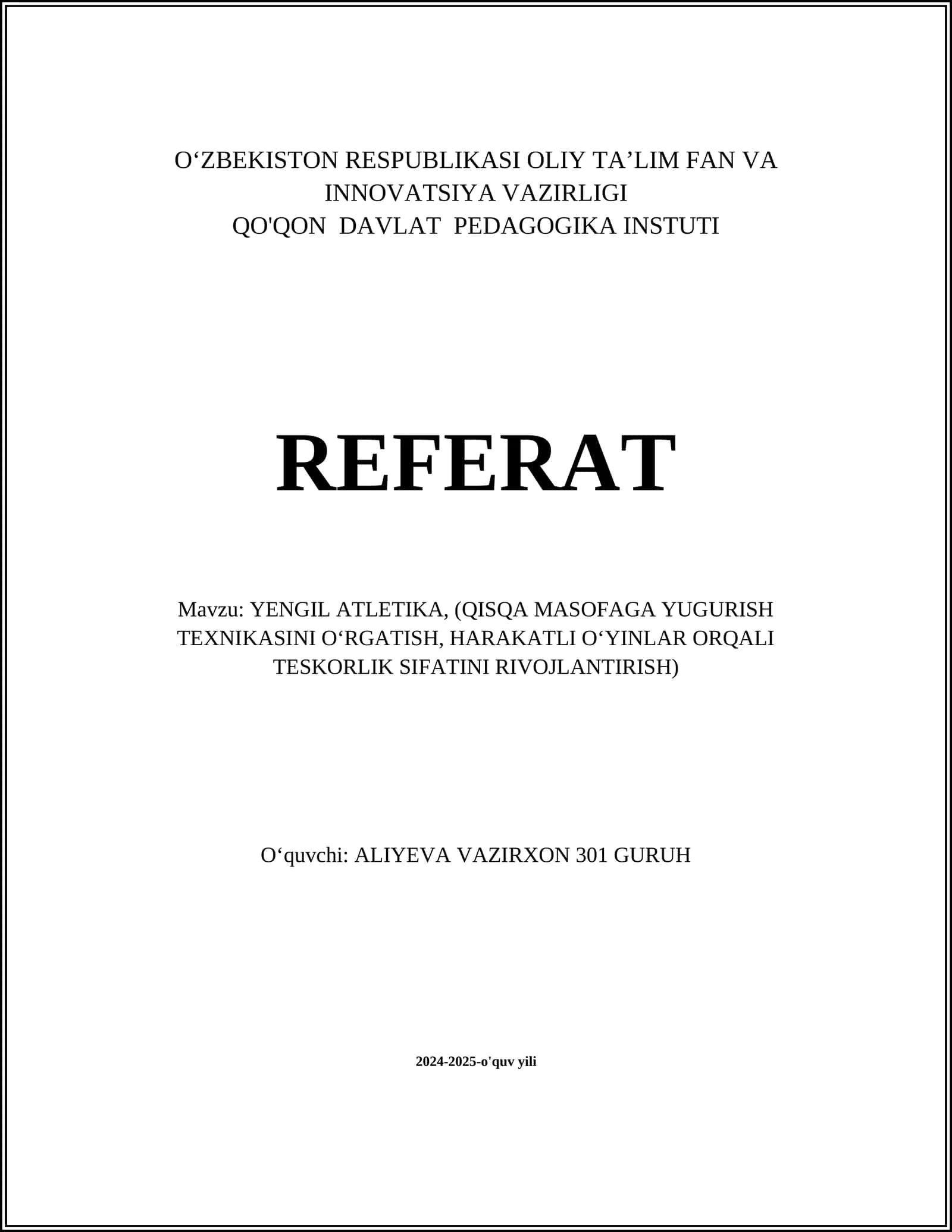 YENGIL ATLETIKA