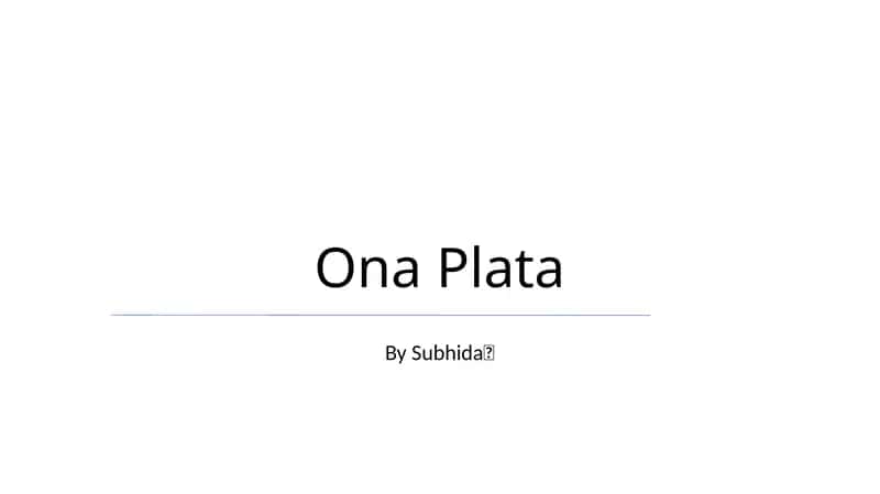 Ona Plata