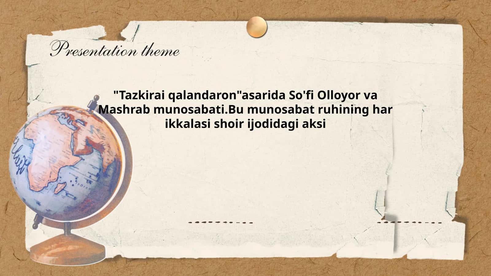 "Tazkirai qalandaron"asarida So'fi Olloyor va Mashrab munosabati