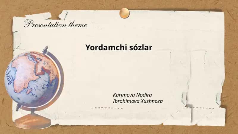Yordamchi so'zlar