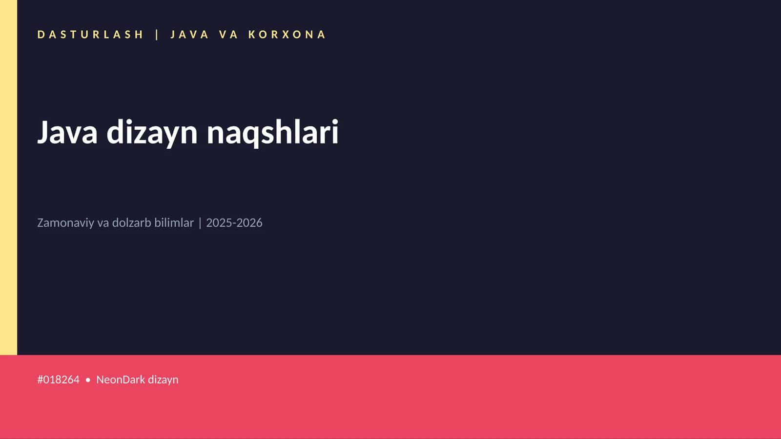 Java dizayn naqshlari