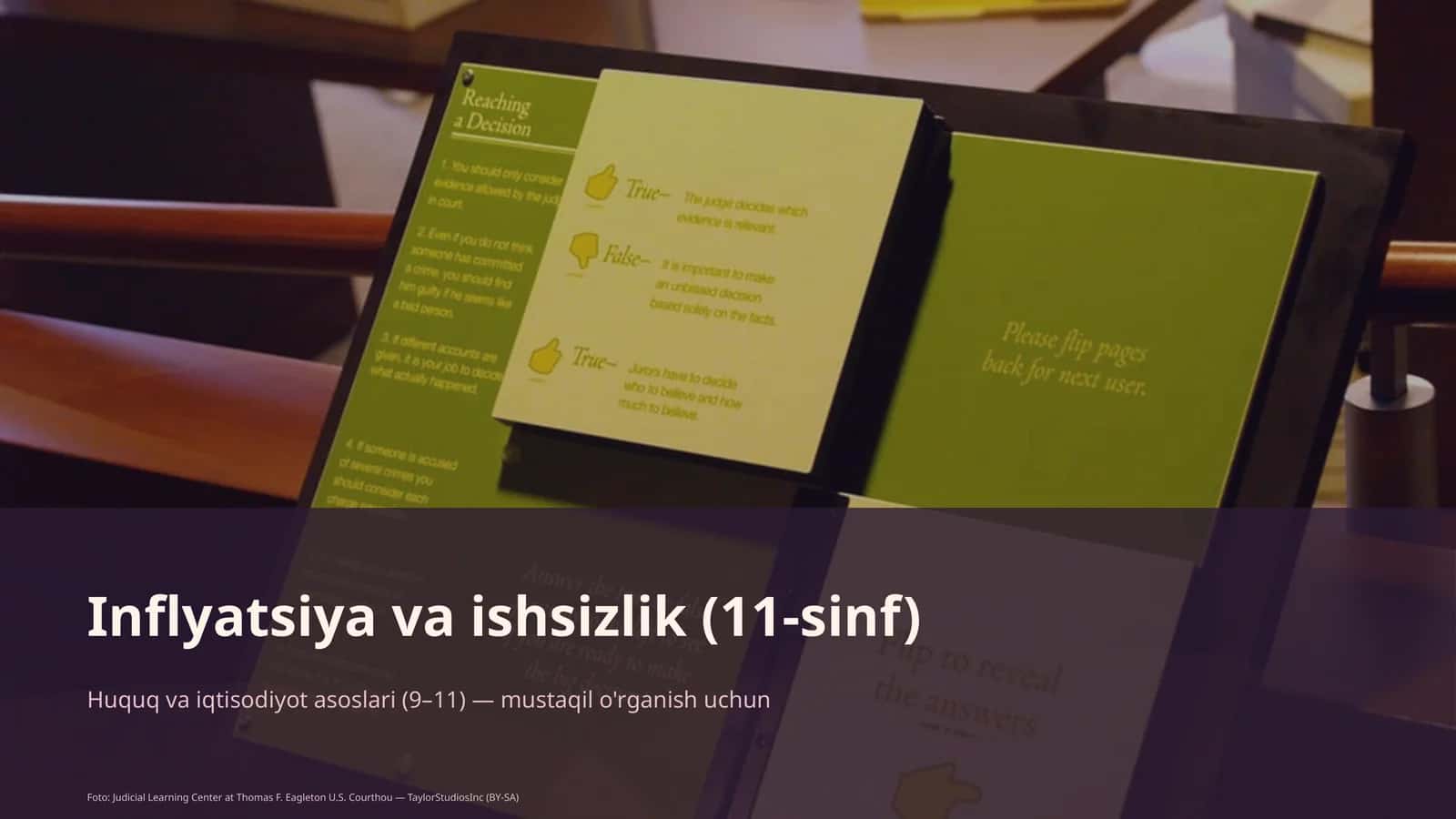 Inflyatsiya va ishsizlik (11-sinf)