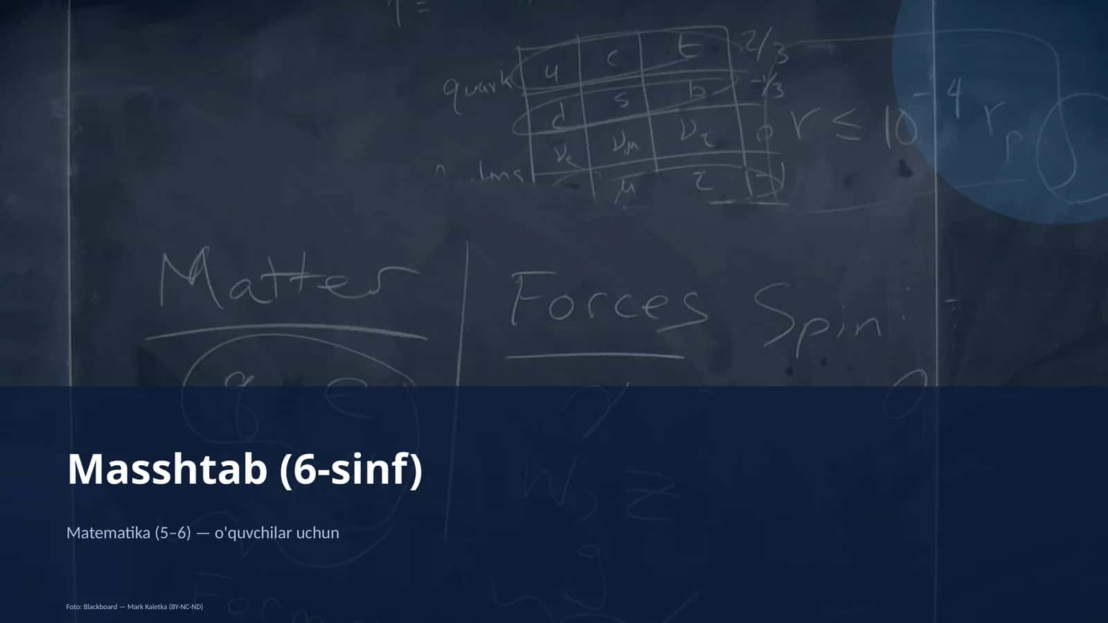 Masshtab (6-sinf)