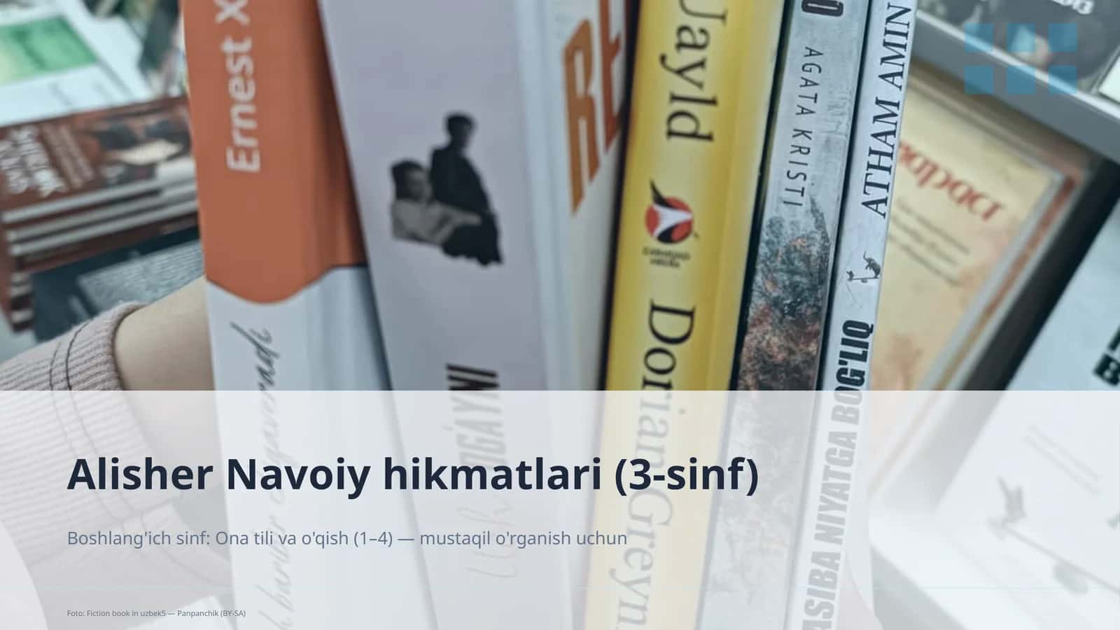 Alisher Navoiy hikmatlari (3-sinf)