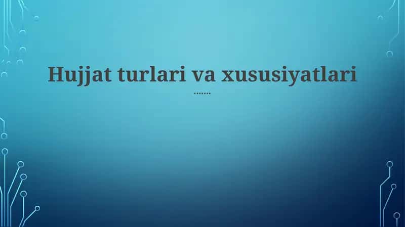 Isbotlar va ta'rifiyatlar