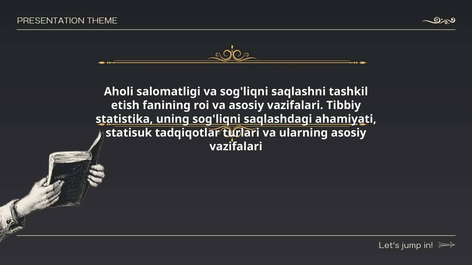 Tibbiy statistika va sog'liqni saqlash