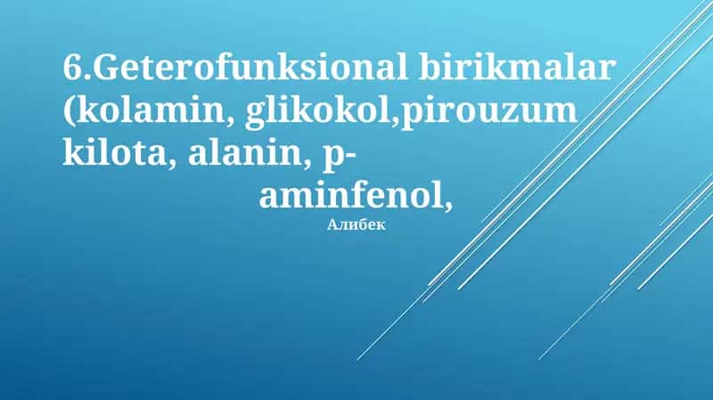 Geterofunksional birikmalar