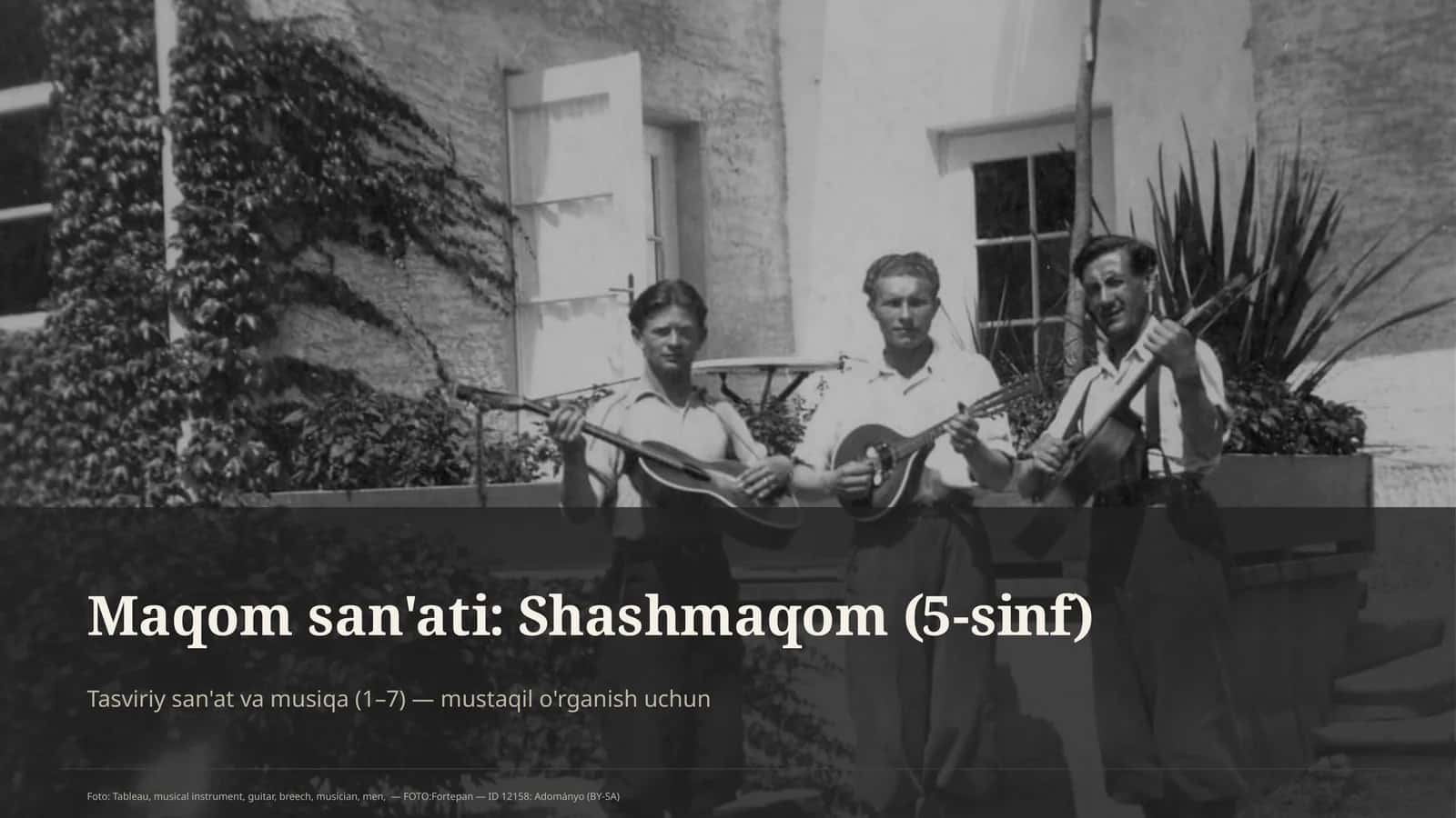 Maqom san'ati: Shashmaqom (5-sinf)