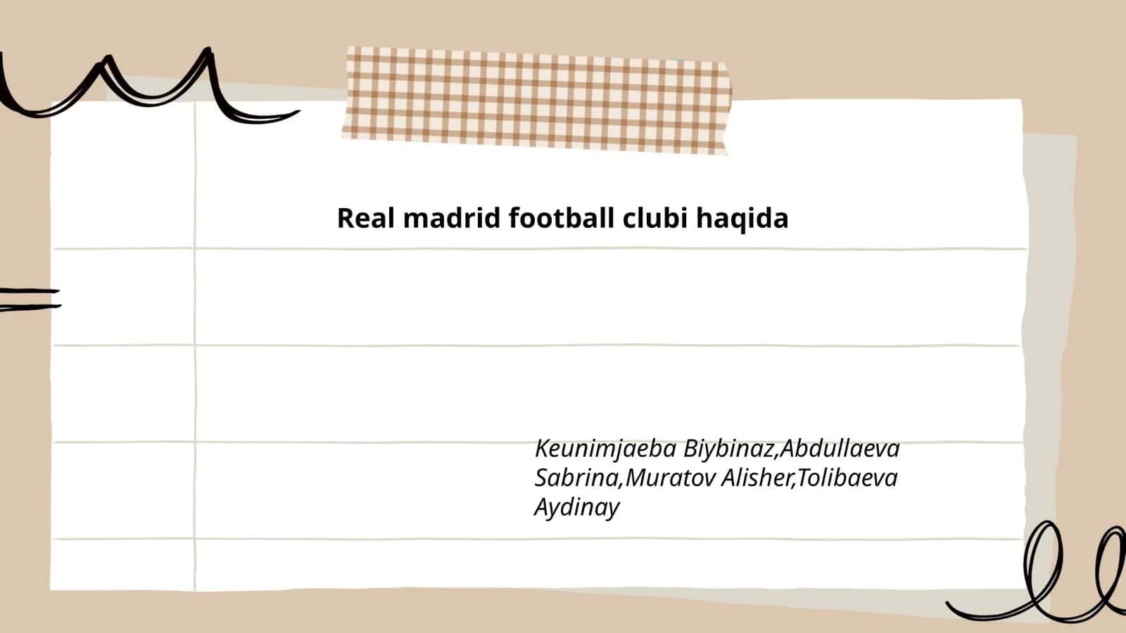 Real madrid football clubi haqida