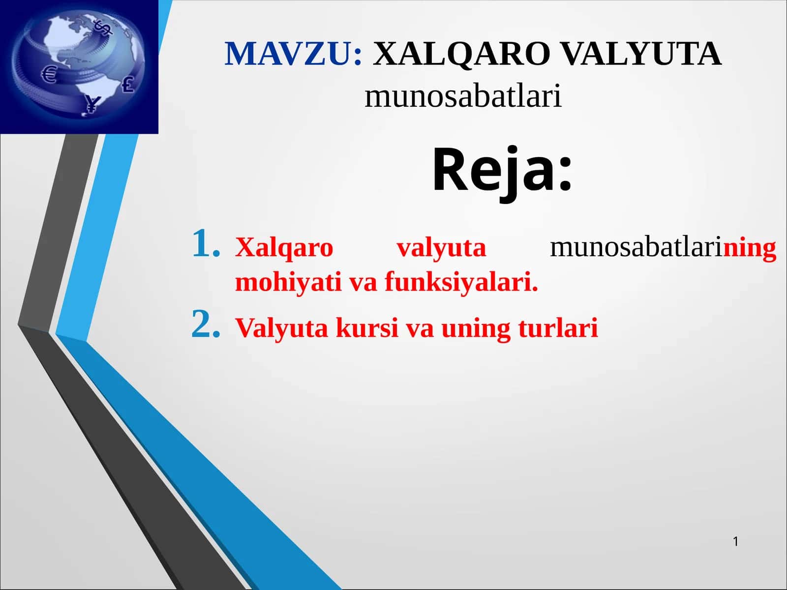 Xalqaro valyutamunosabatlari