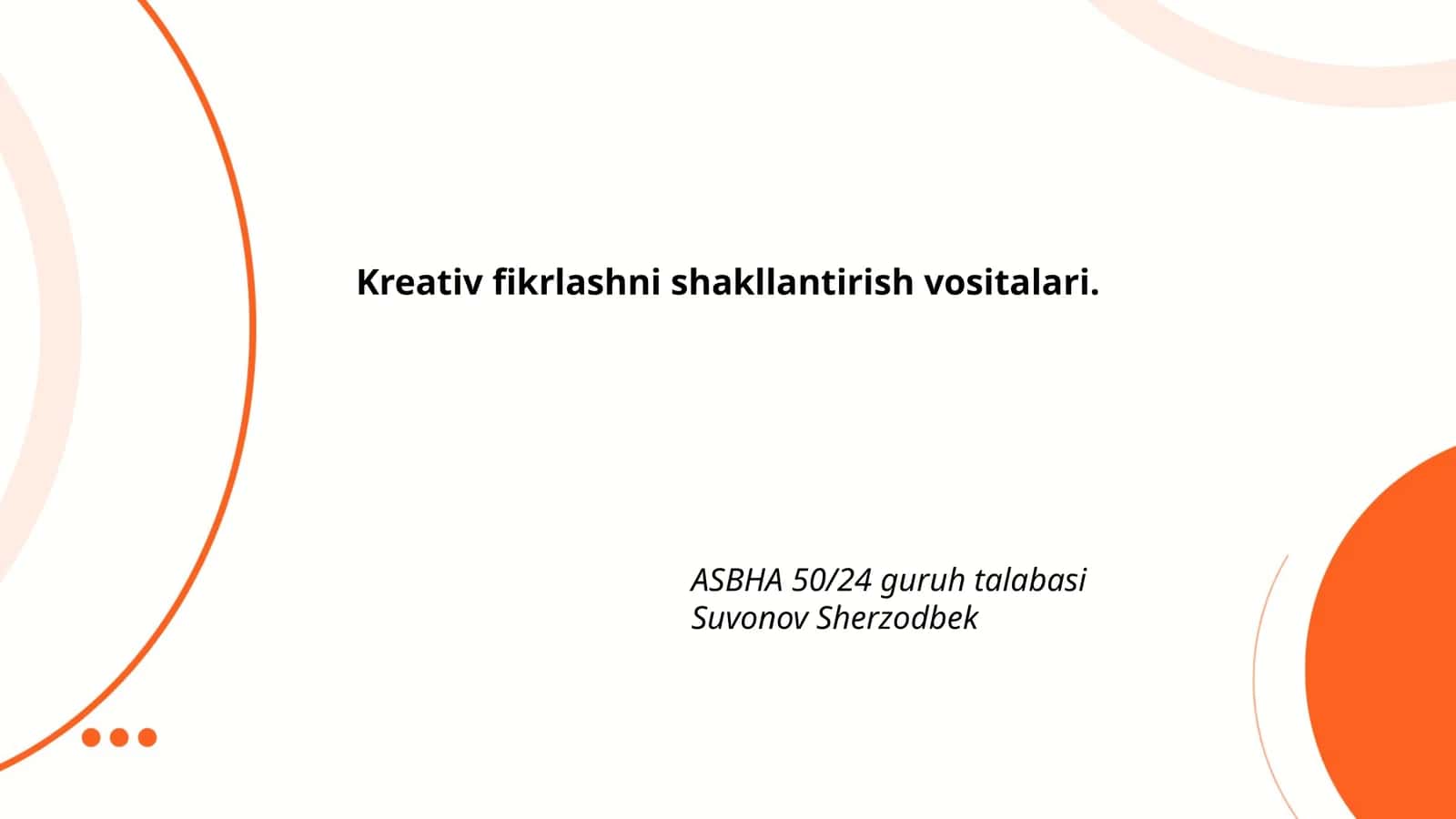 Muammo yechish usullari