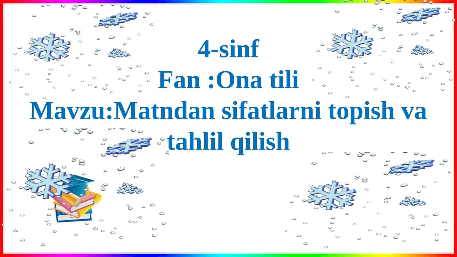 Matndan sifatlarni topish va tahlil qilish