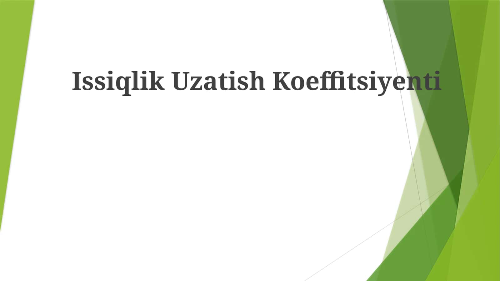 IssiqlikUzatishKoeffitsiyenti