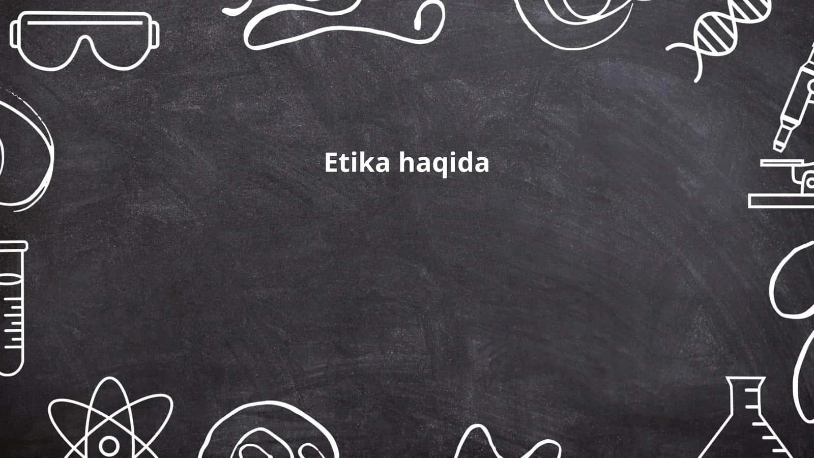 Etika haqida