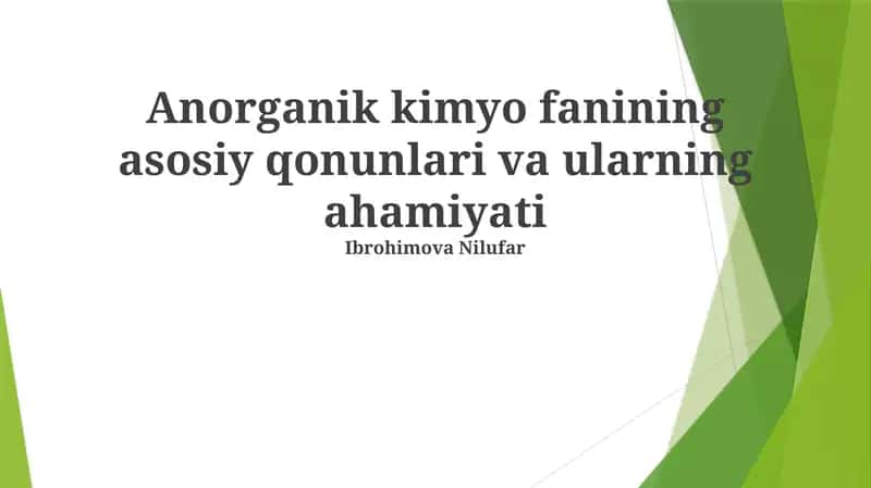 Massalarni saqlash qonuni