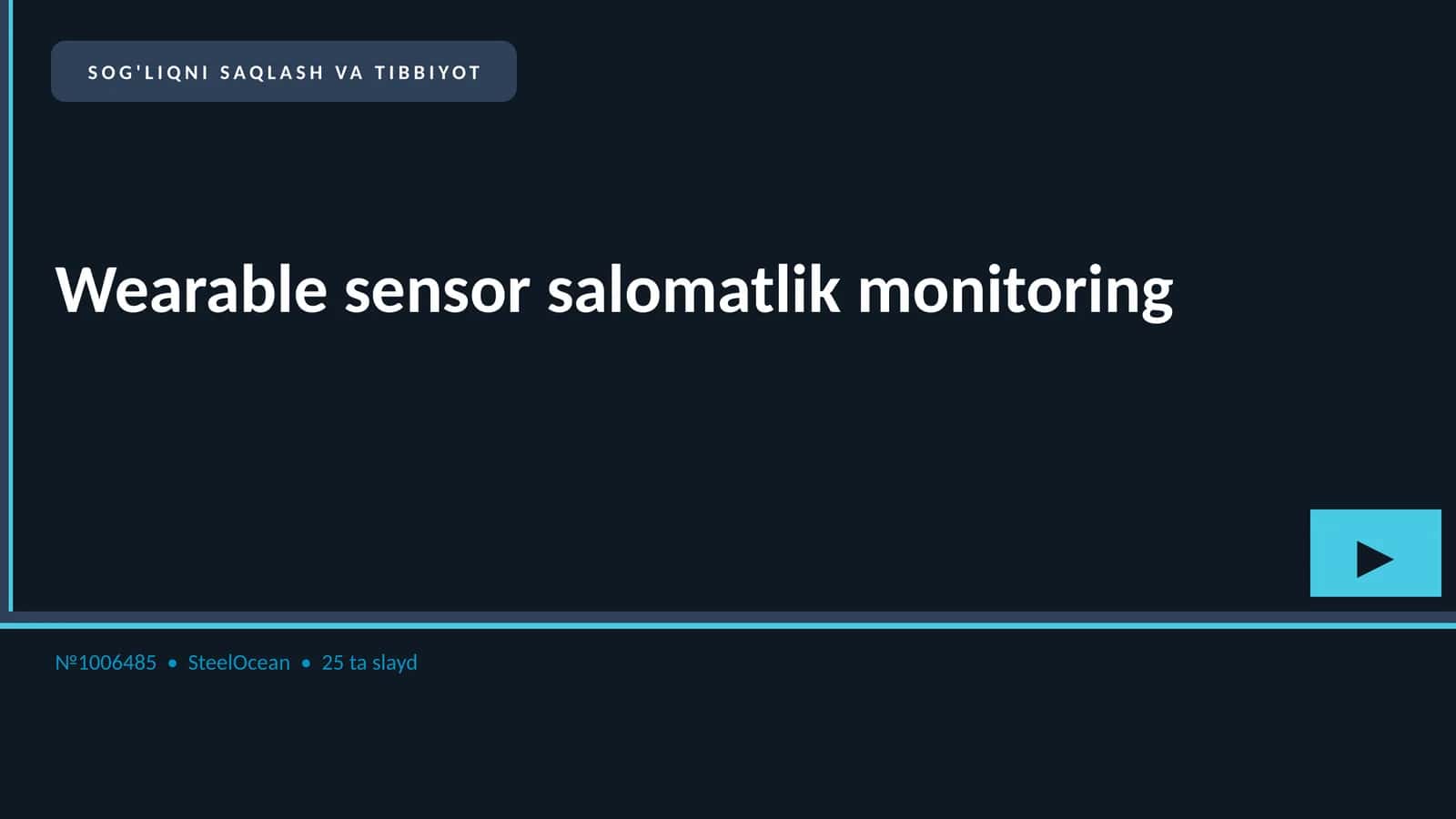 Wearable sensor salomatlik monitoring