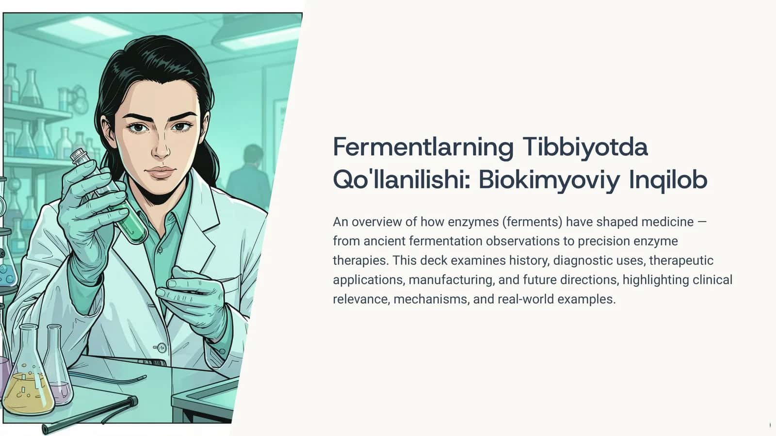 Fermentlarning tibbiyotda qo'llanilishi