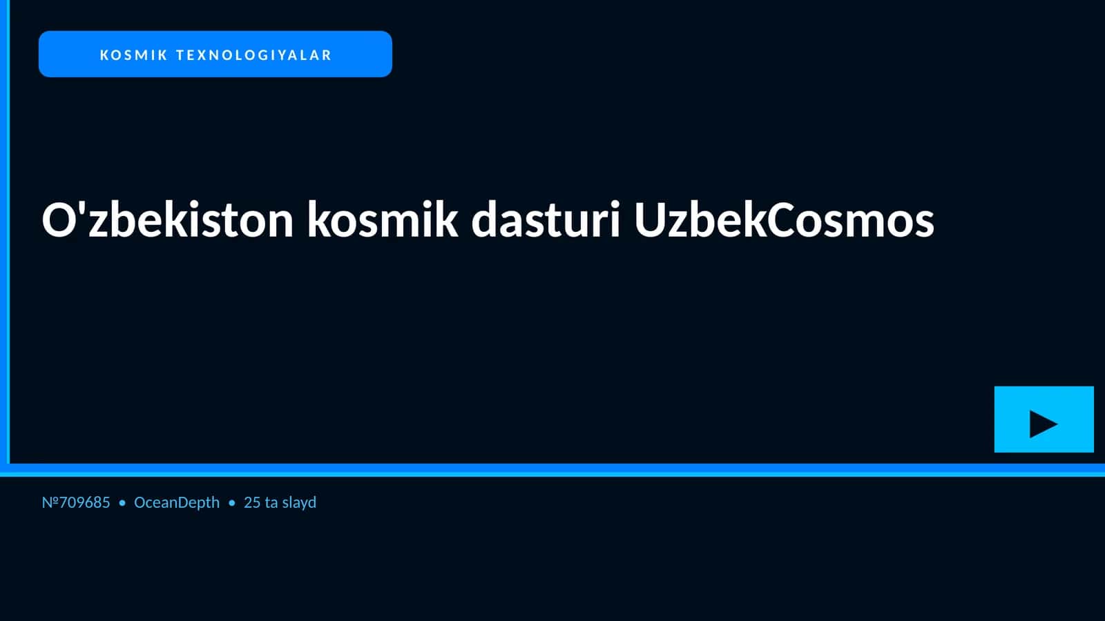 O'zbekiston kosmik dasturi UzbekCosmos
