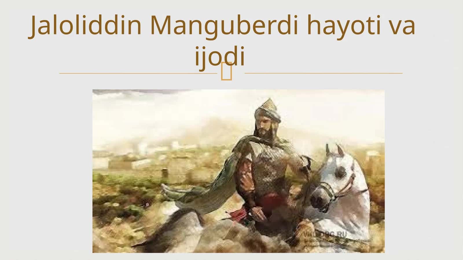 Jaloliddin Manguberdihayotivaijodi