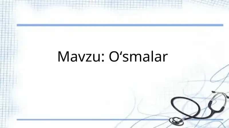 Oʻsmalar