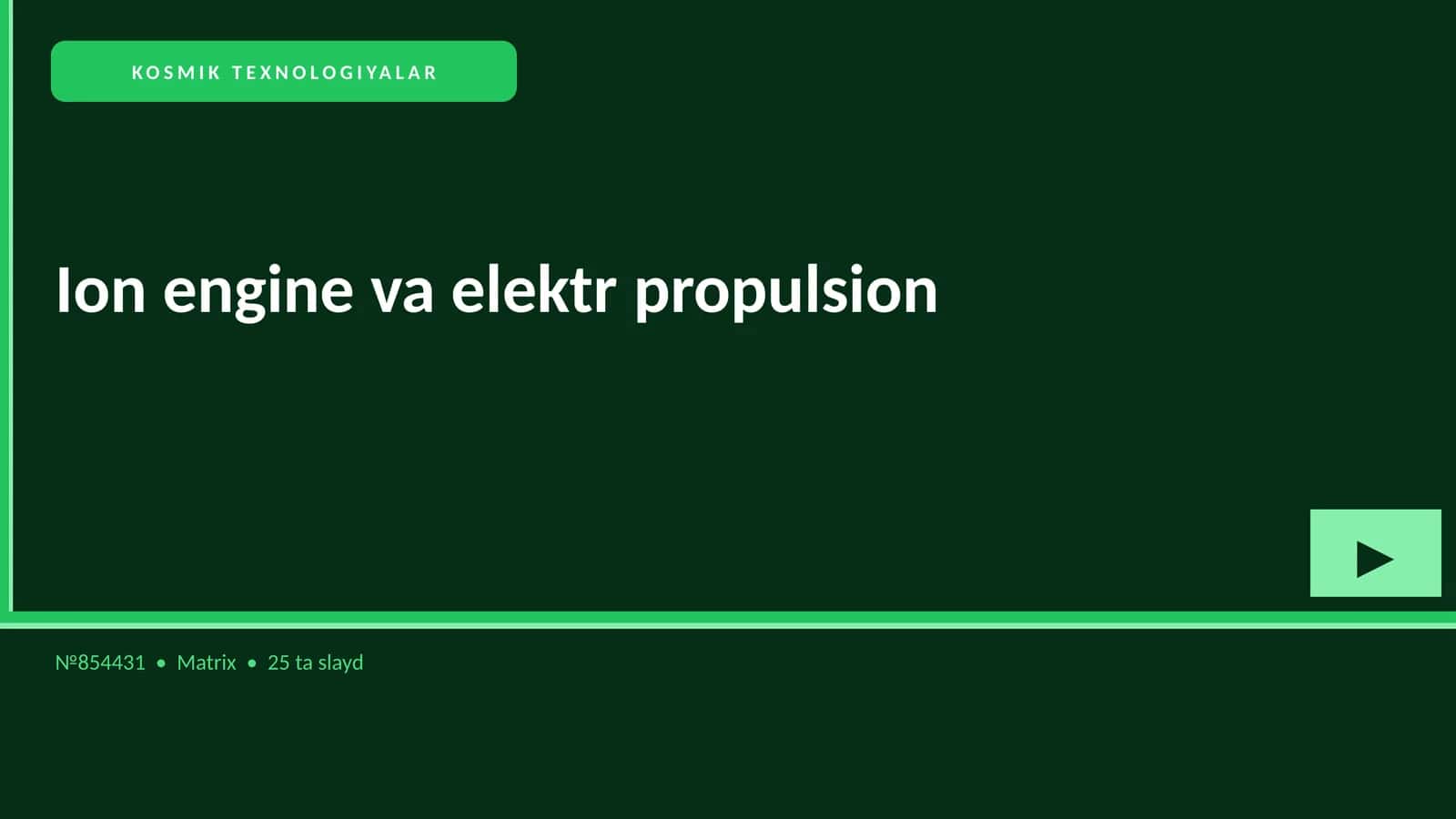 KOSMIK TEXNOLOGIYALAR