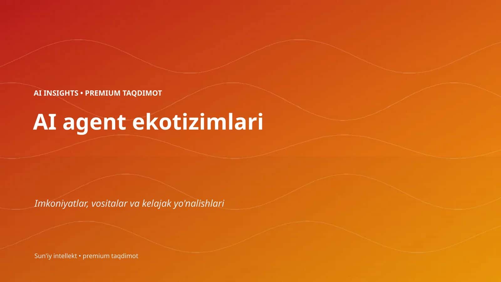 AI agent ekotizimlari