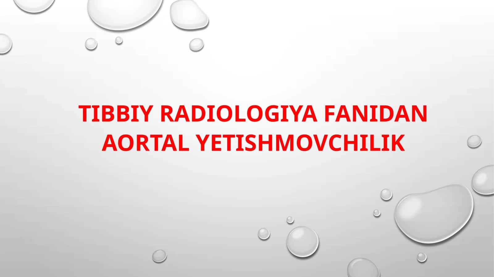 Aortalk klapan yetishmovchiligi
