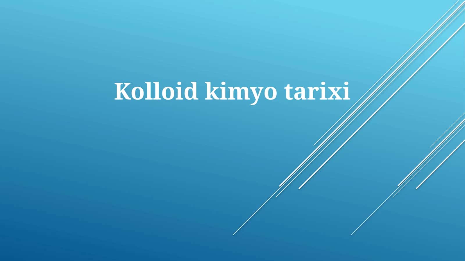 Kolloidkimyotarixi