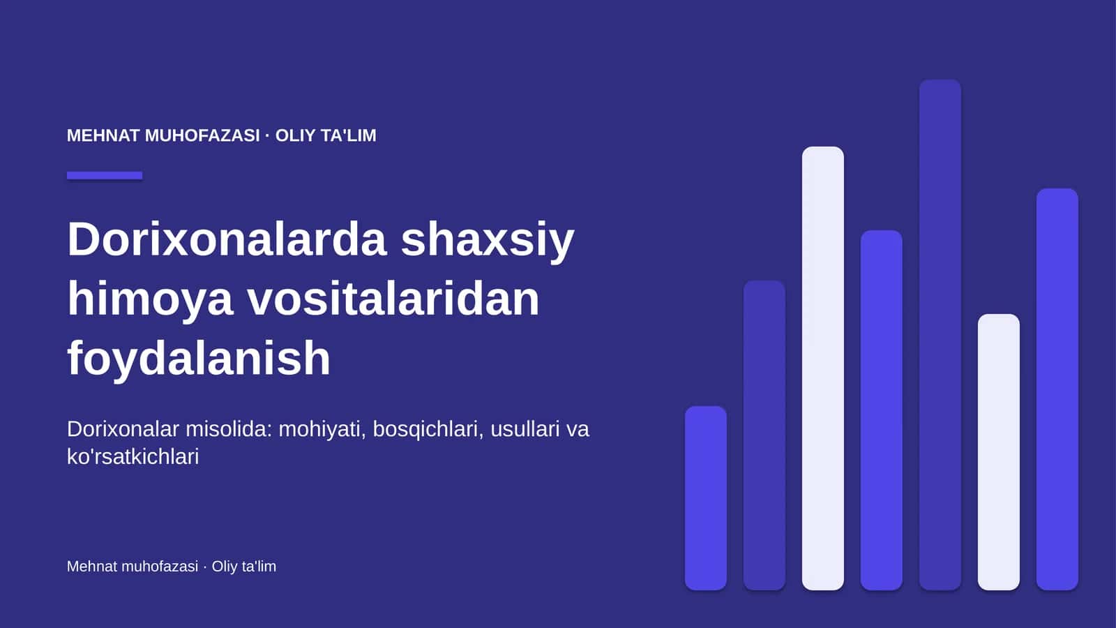 dorixonalarda shaxsiy himoya vositalaridan foydalanish 9790