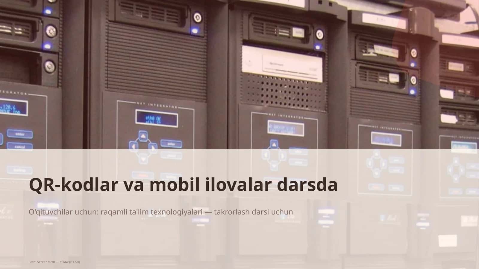 QR-kodlar va mobil ilovalar darsda