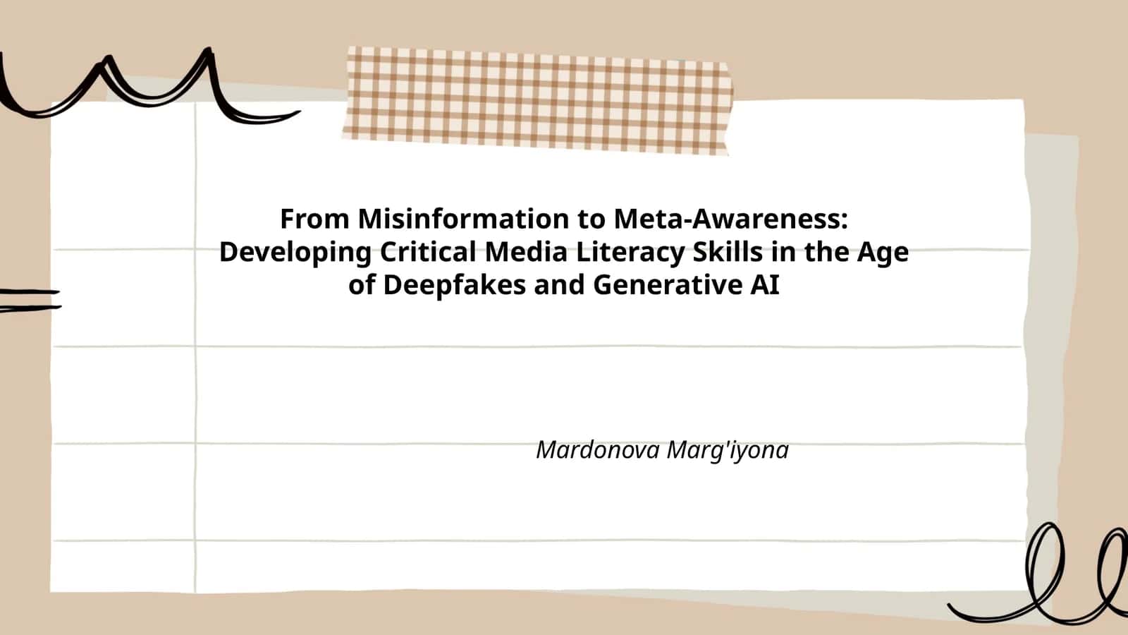 From Misinformation to Meta-Awareness: Developing Critical Media Literacy Skills in the Age of Deepfakes and Generative AI