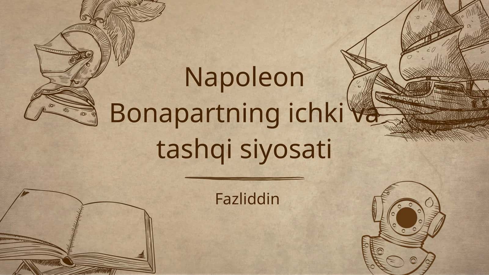 Napoleon Bonapartning ichki va tashqi siyosati