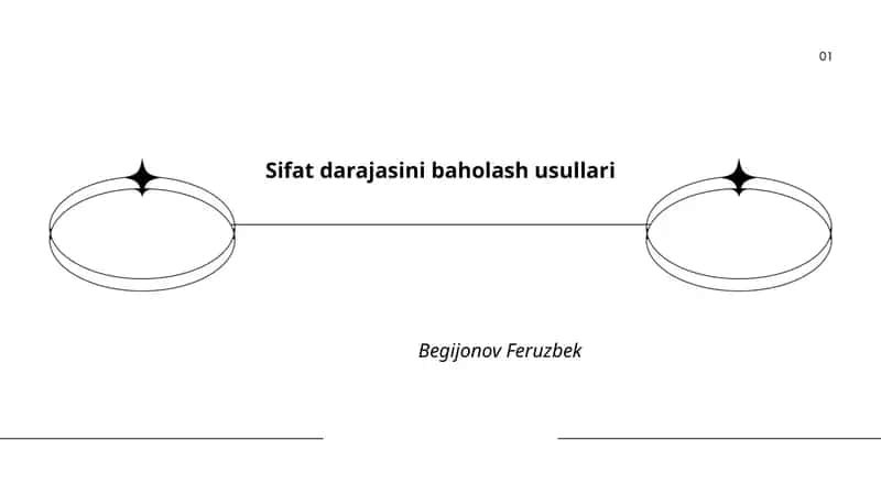 Sifat darajasini baholash usullari