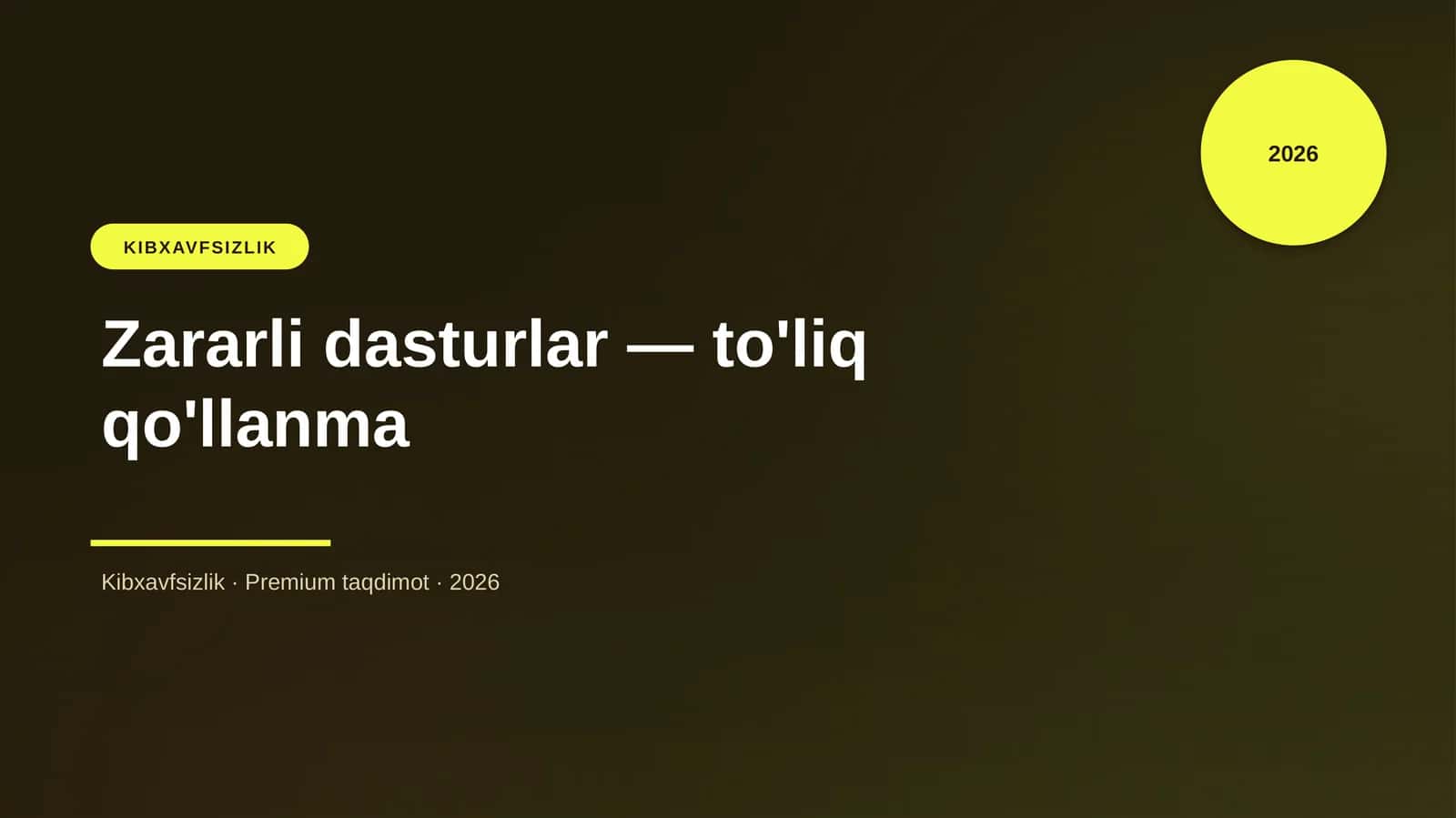 Zararli dasturlar — to'liq qo'llanma