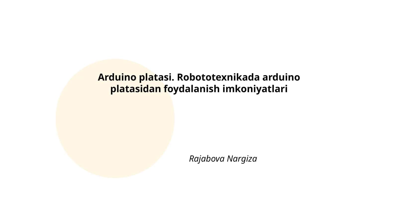 Arduino platasi
