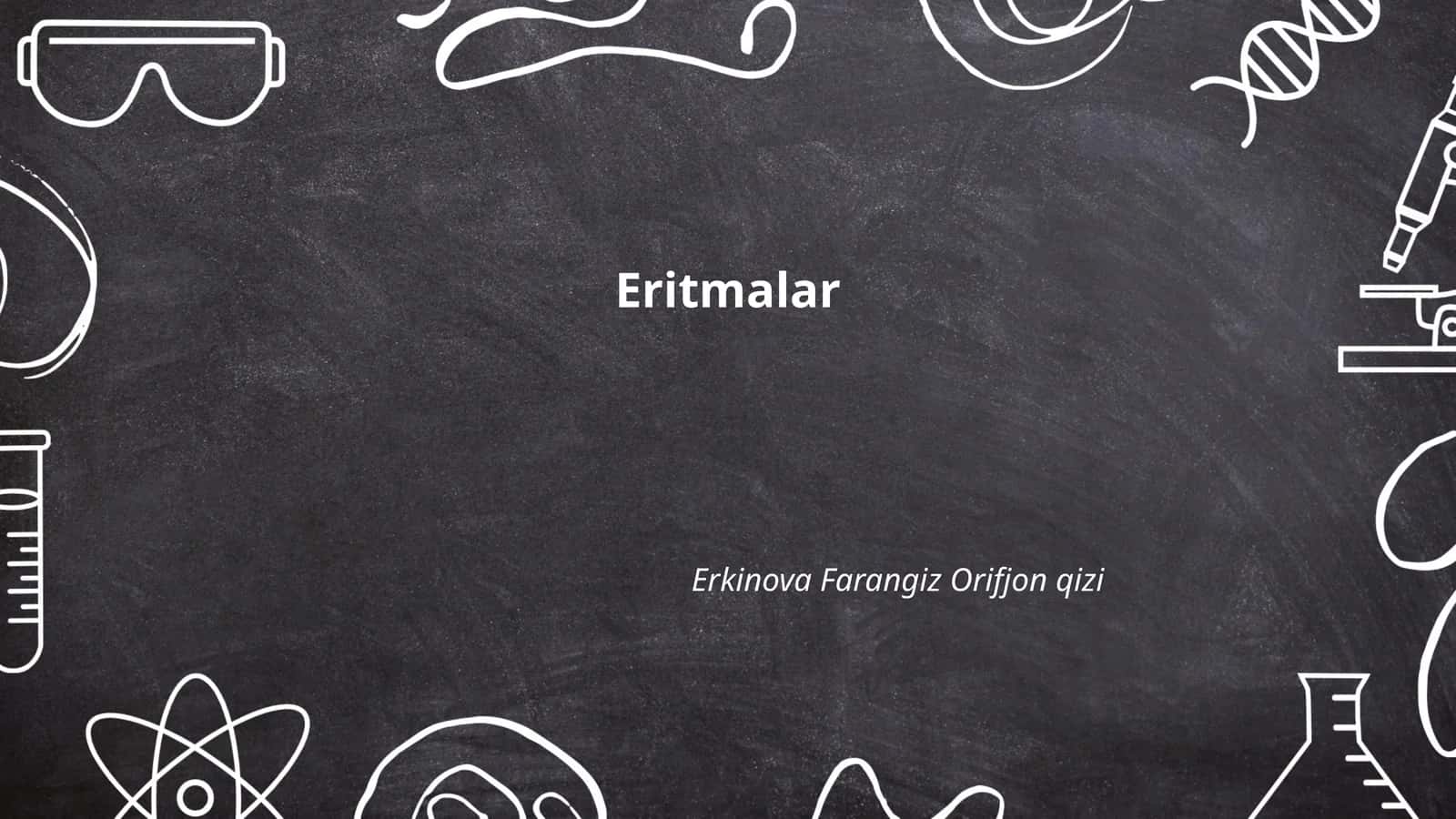 Eritmalar