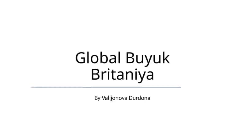 Global Buyuk Britaniya