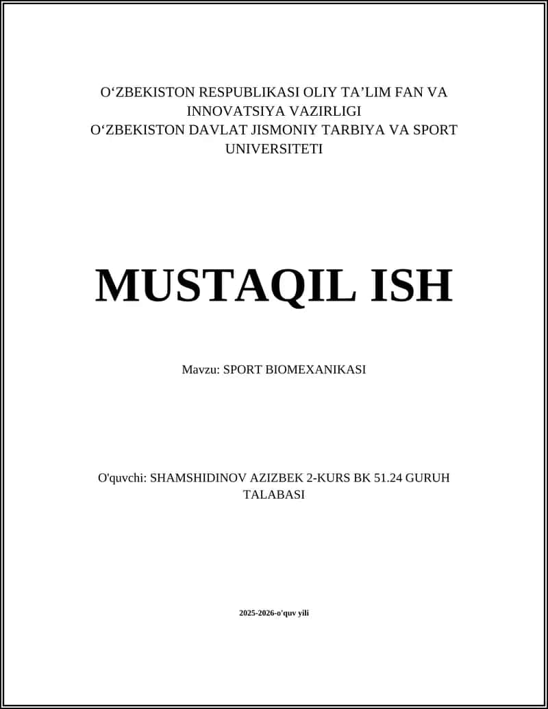 SPORT BIOMEXANIKASI