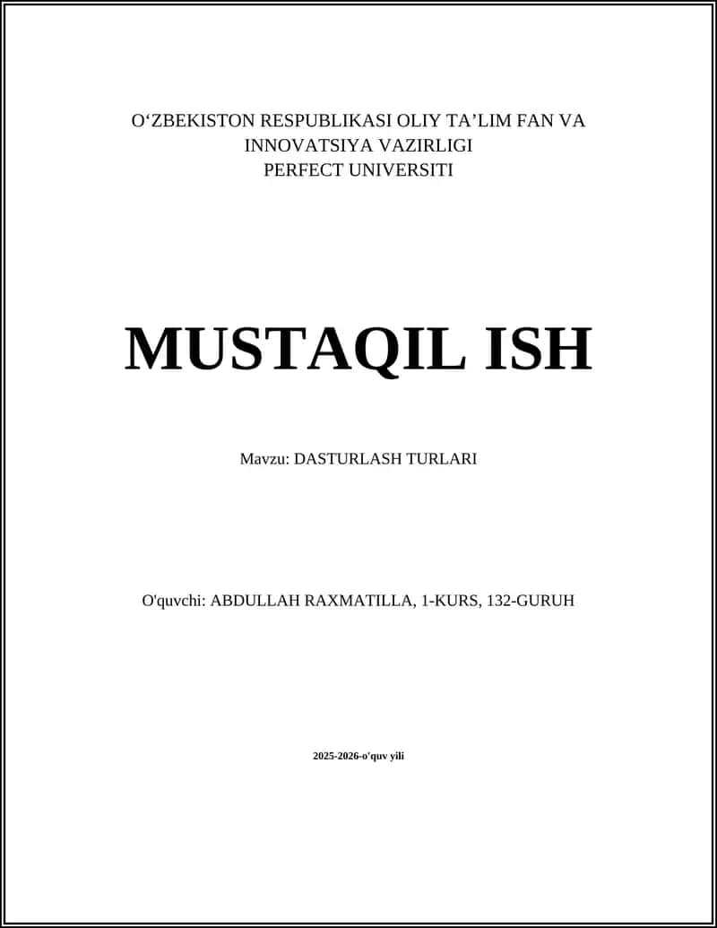 Imperativ dasturlash