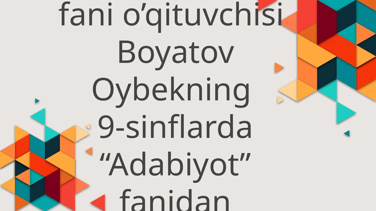 Mustaqillik davri adabiyotida liro-epik tur