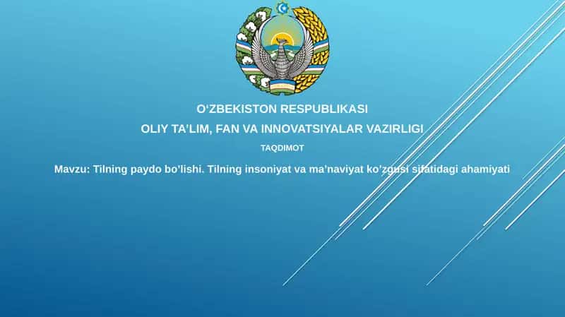 Tilning paydo bo'lishi va evolyutsiyasi