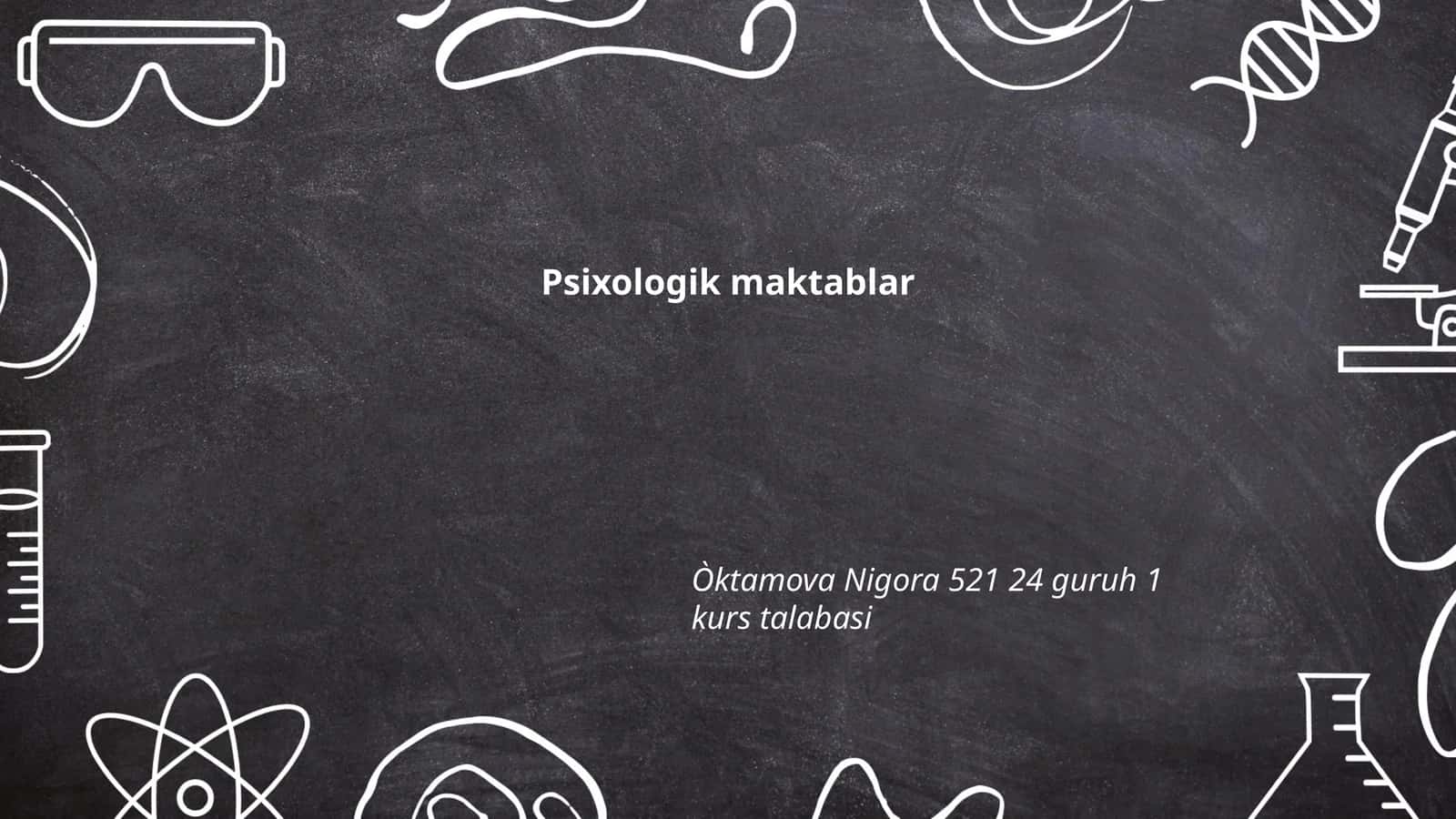 Psixologik maktablar