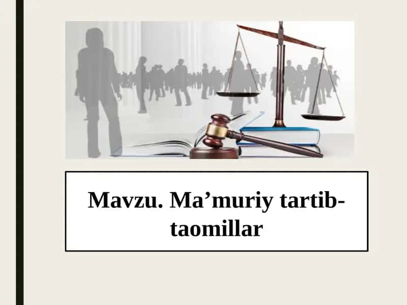 Ma’muriy tartib-taomillar