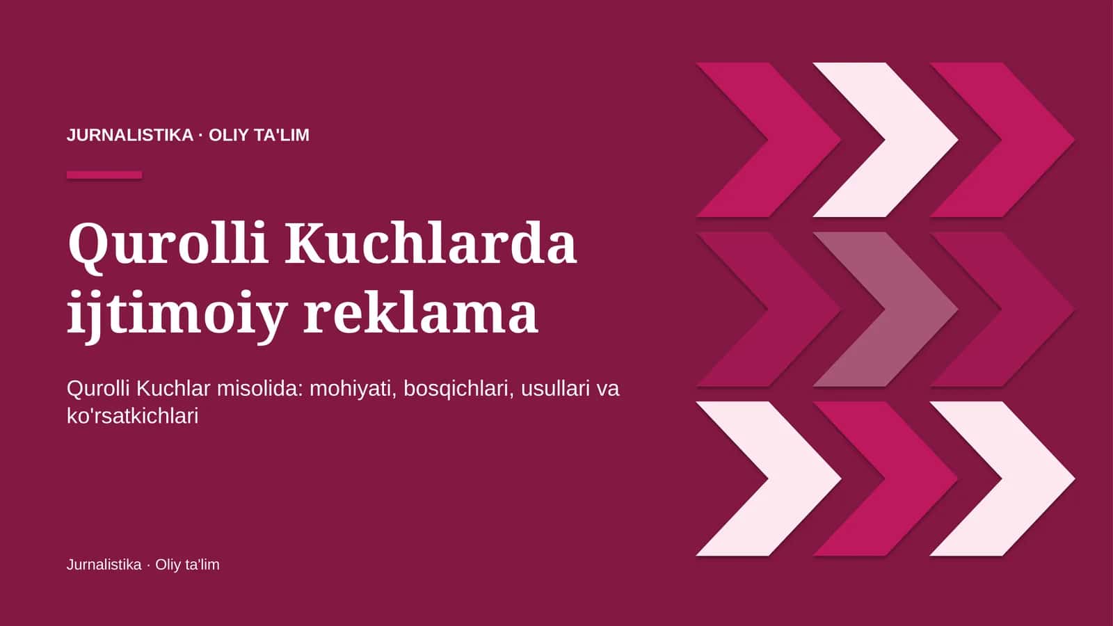 Qurolli Kuchlarda ijtimoiy reklama