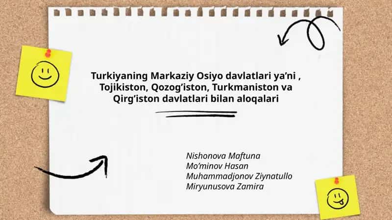 Turkiyaning Markaziy Osiyo davlatlari